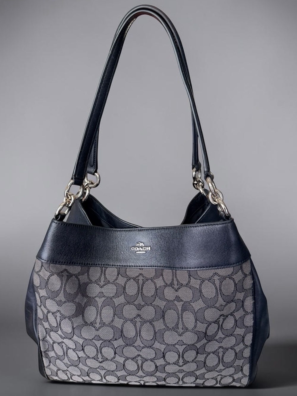 Coach Lexy Signature Jacquard Shoulder Bag